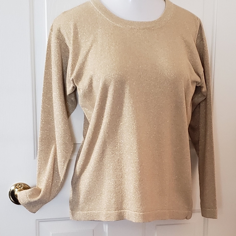Gold lame top M P